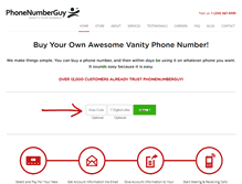 Tablet Screenshot of phonenumberguy.com